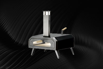 12 inch Pellet or Gas (with optional adaptor) - Powered Outdoor pizza oven (HPO1201S-W)